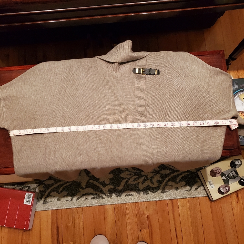 Calvin Klein Wrap Sweater with Buckle Feature - Picture 14 of 14